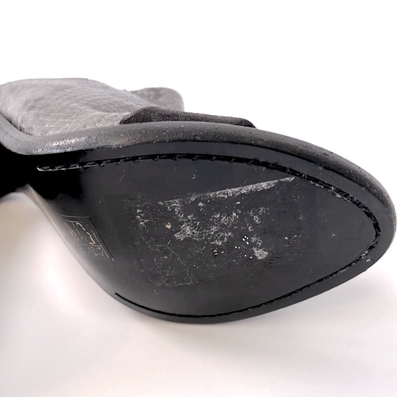 Rag & Bone 'Tristan' Snake Print Suede Leather Mule Sandals, size 7 - Picture 10 of 13